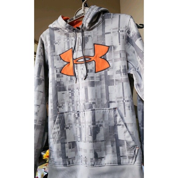Under Armour Hoodie Women's Small Logo Pullover Loose Fit Nice D25 Soft Warm - Picture 2 of 7